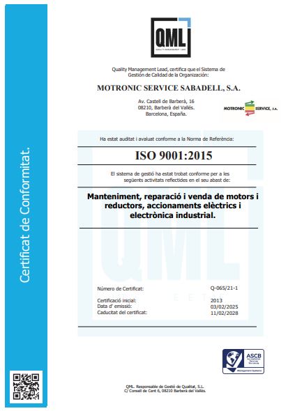 Motronic Service - Motors i variadors elèctrics d' alterna o de contínua