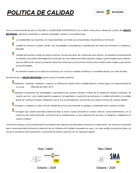Motronic Service - Motores y variadores eléctricos de alterna o continua